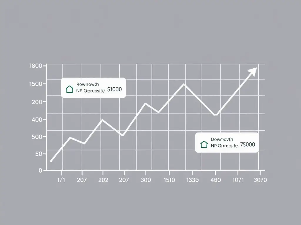 A graph illustrating property transaction volumes in Hong Kong over the past year, showing peaks and troughs in activity.